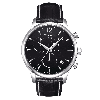 Horlogeband Tissot T063.617.A / T0636171605700A / T610031122 / T600031121 Croco leder Zwart 20mm